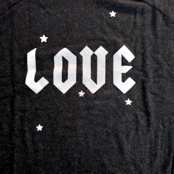 Pj Salvage Love With Stars Long Sleeve Swearshirt loungewear Top M & L NWT - Picture 3 of 6